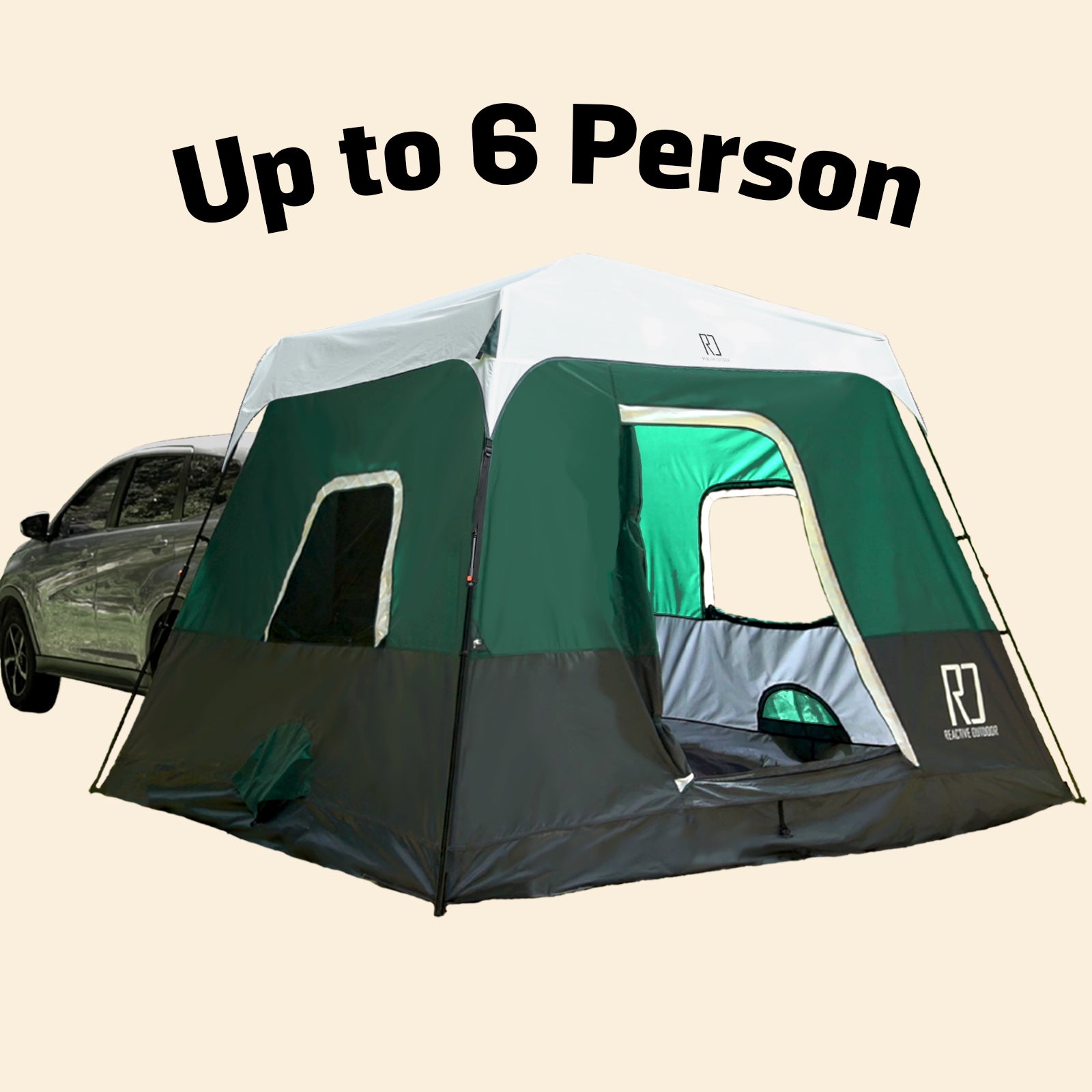 Large Sized 1 Minute SUV Cabin Tent Up To 6 Person Reactive Outdoor