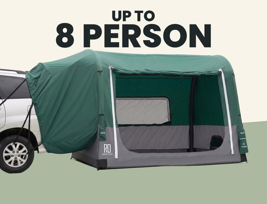 Extra Large-Sized 2-Step SUV Tent + FREE Camping Tarp (Up To 8 Person)