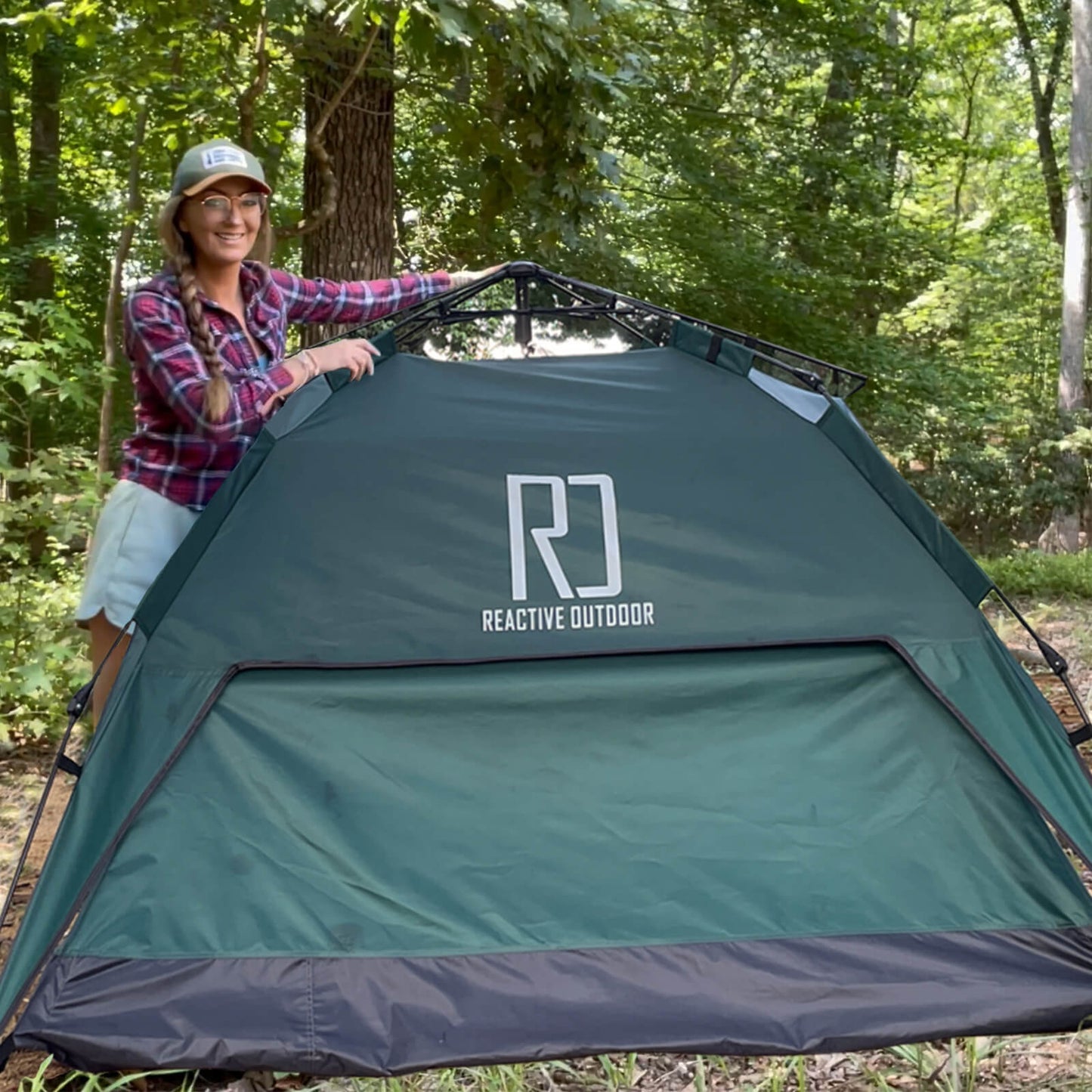Tente 3 Secs Tent de petite taille + bâche de camping GRATUITE (Pour 1 á 2 personnes)
