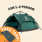 Small-Sized 3 Secs Tent + FREE Camping Tarp (For 1-2 Person, AU).
