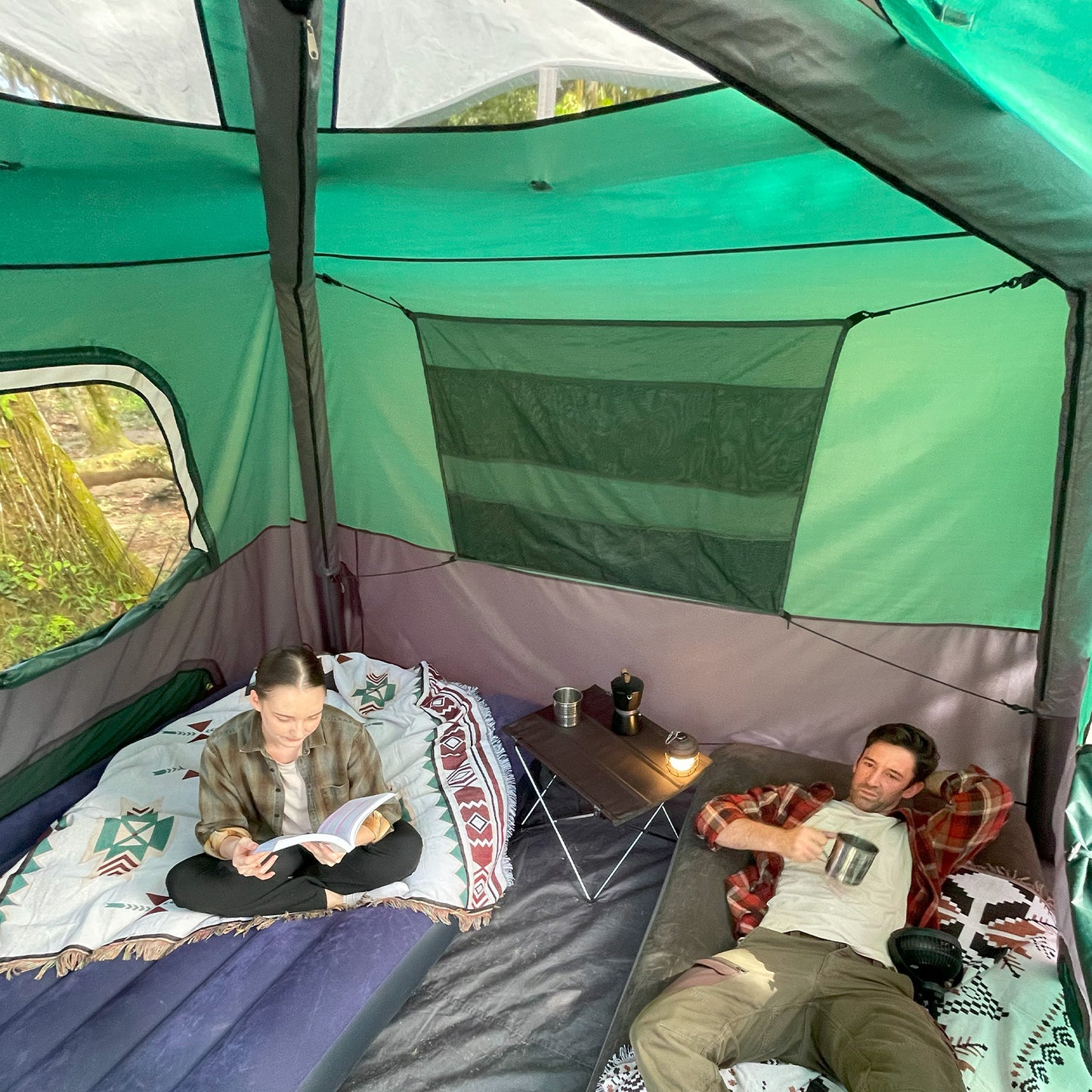 small camping tent Instant Pop Up Camping Tent Family 2-4 Person Auto Tent Waterproof – Reactive Outdoor