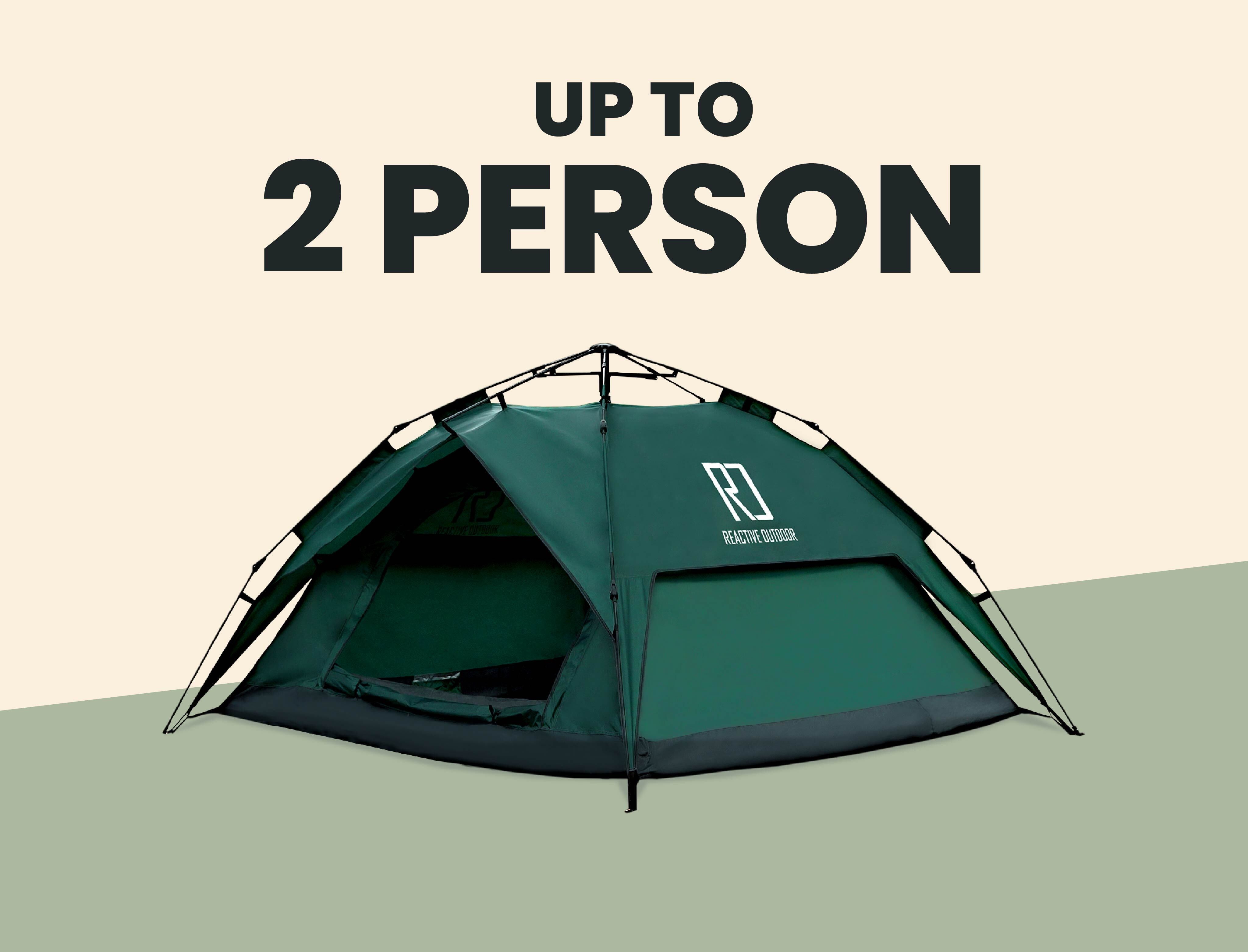 Instant Pop Up Camping Tent Family 2-4 Person Auto Tent Waterproof – Reactive Outdoor