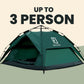 Large-Sized 3 Secs Tent + FREE Camping Tarp (Up to 3 Person, US)