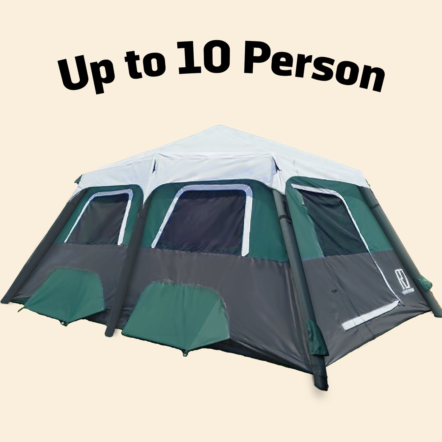 Extra Large-Sized 2 Step Cabin Tent (Up To 10 Person)