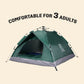 Large-Sized 3Secs Tent. (Comfortable for 3 Adults)