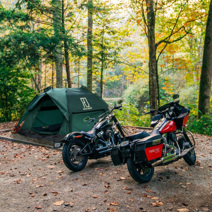 3-Sekunden-Zelt (Moto-Camping)