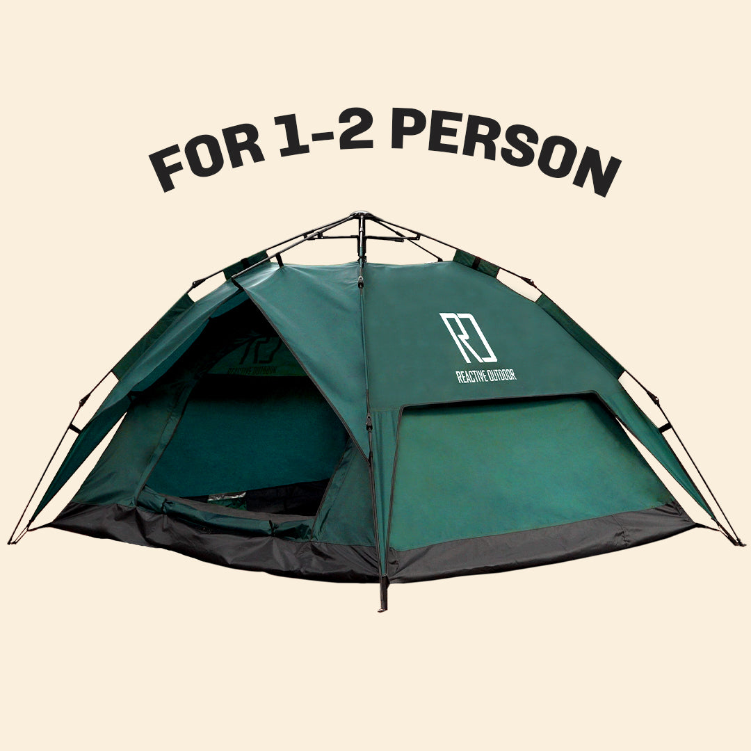 mikroskop Forbløffe tørre Instant Pop Up Camping Tent Family 2-4 Person Auto Tent Waterproof –  Reactive Outdoor