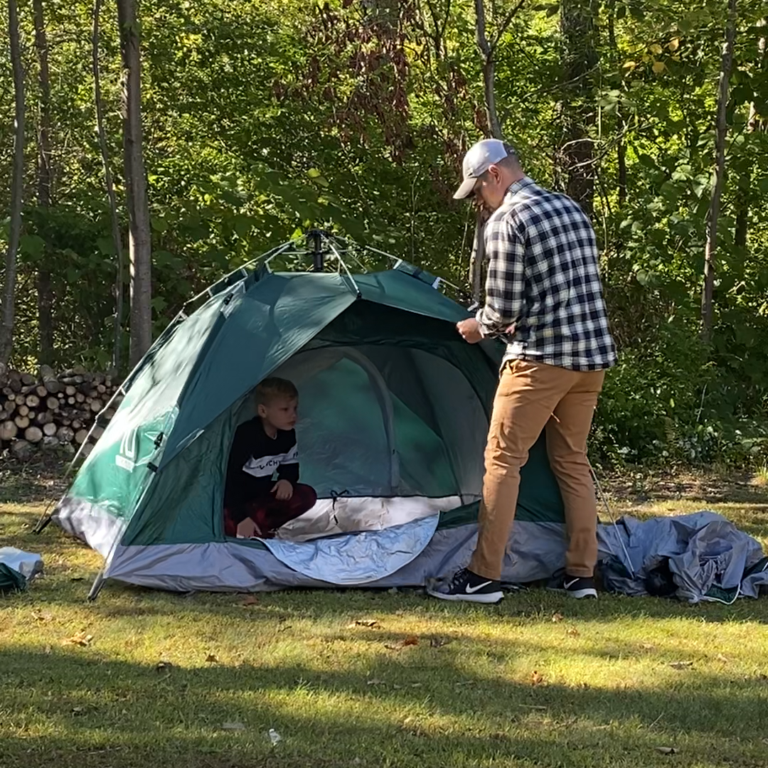 1 Small-Sized + 1 Large-Sized 3 Secs Tent. (Family Package)